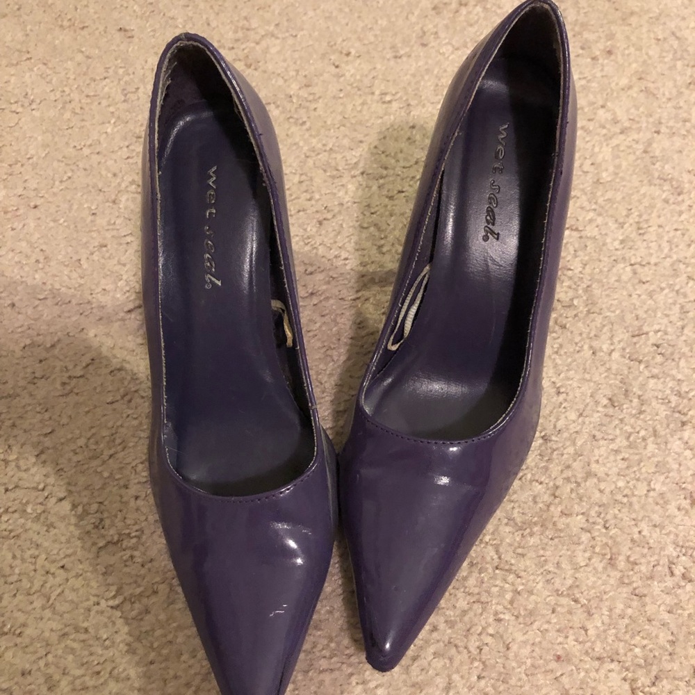 Purple Pointed Toe Heels